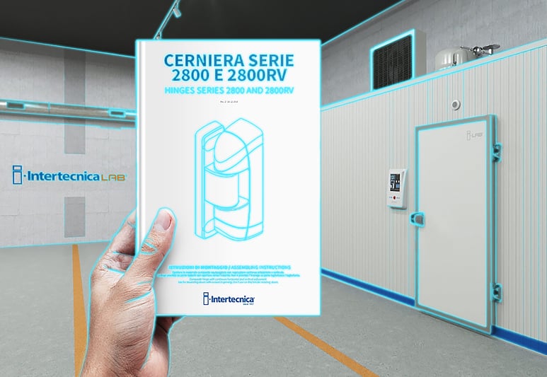 Cómo se montan los componentes de la puerta de una cámara frigorífica
