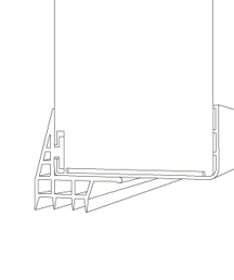 Hinged/sliding door leaf gaskets