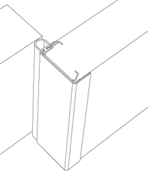 Door leaf (foamed) aluminium profiles