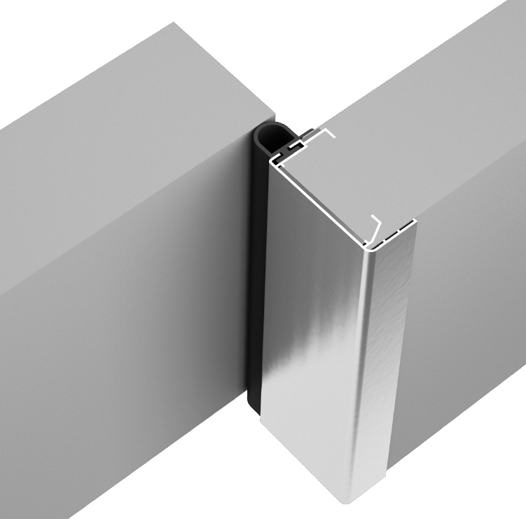 Door leaf (foamed) aluminium profiles for cold room doors