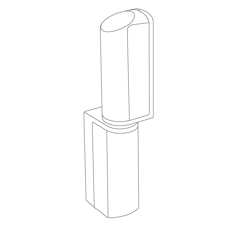 Cerniere serie 2900 per porte di celle frigorifere wireframe