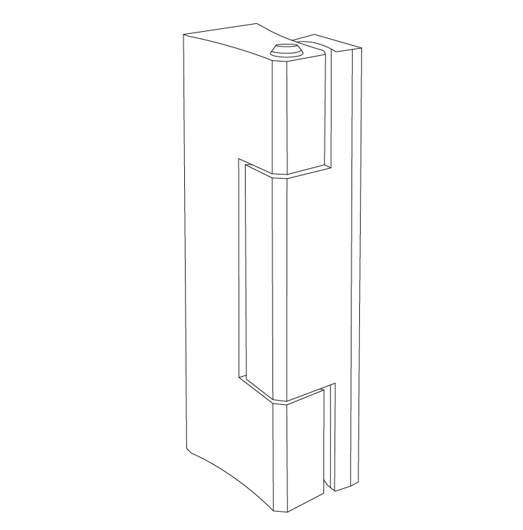 Cerniere serie 300 per armadi refrigerati wireframe