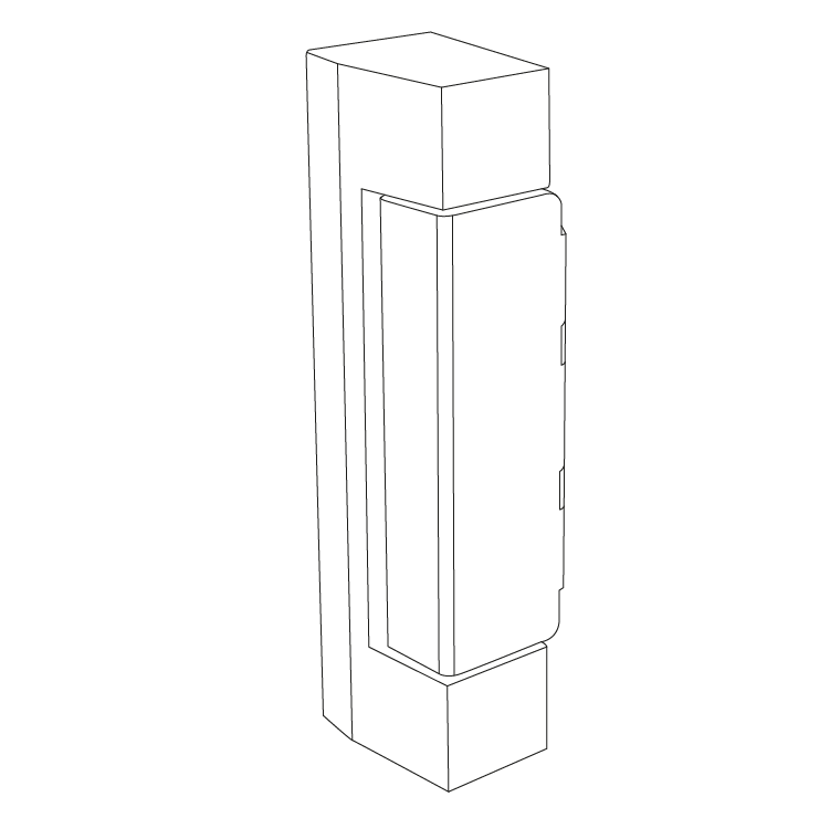 Cerniere serie 525-430 per armadi refrigerati wireframe